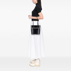 House Check Trimmed Leather Shoulder Bag