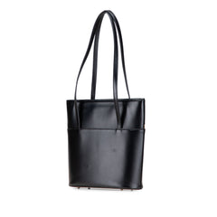 House Check Trimmed Leather Shoulder Bag