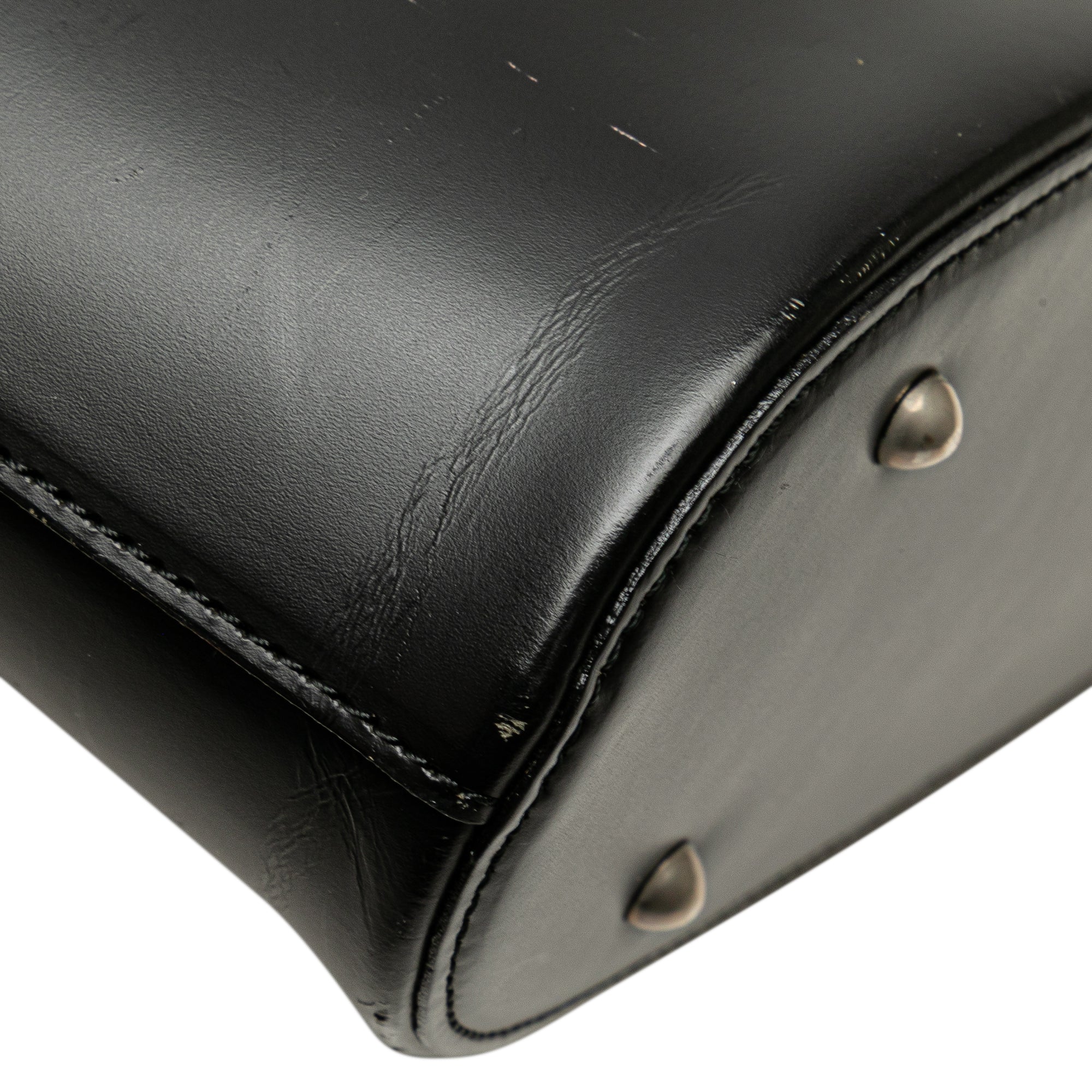 House Check Trimmed Leather Shoulder Bag