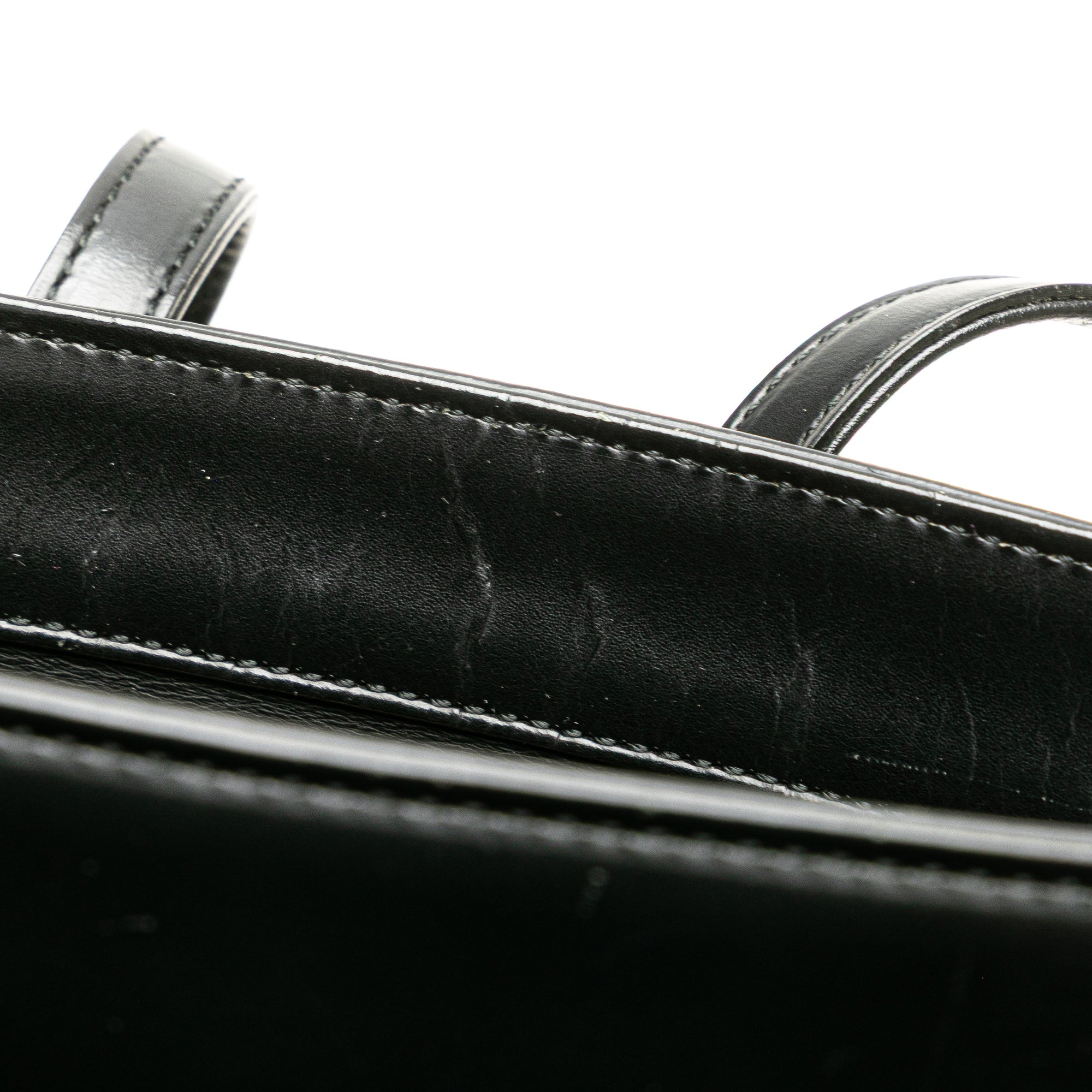 House Check Trimmed Leather Shoulder Bag