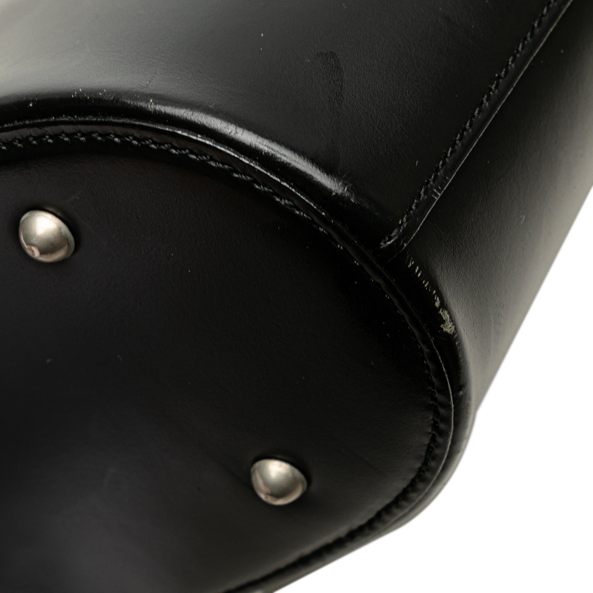 House Check Trimmed Leather Shoulder Bag
