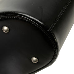 House Check Trimmed Leather Shoulder Bag