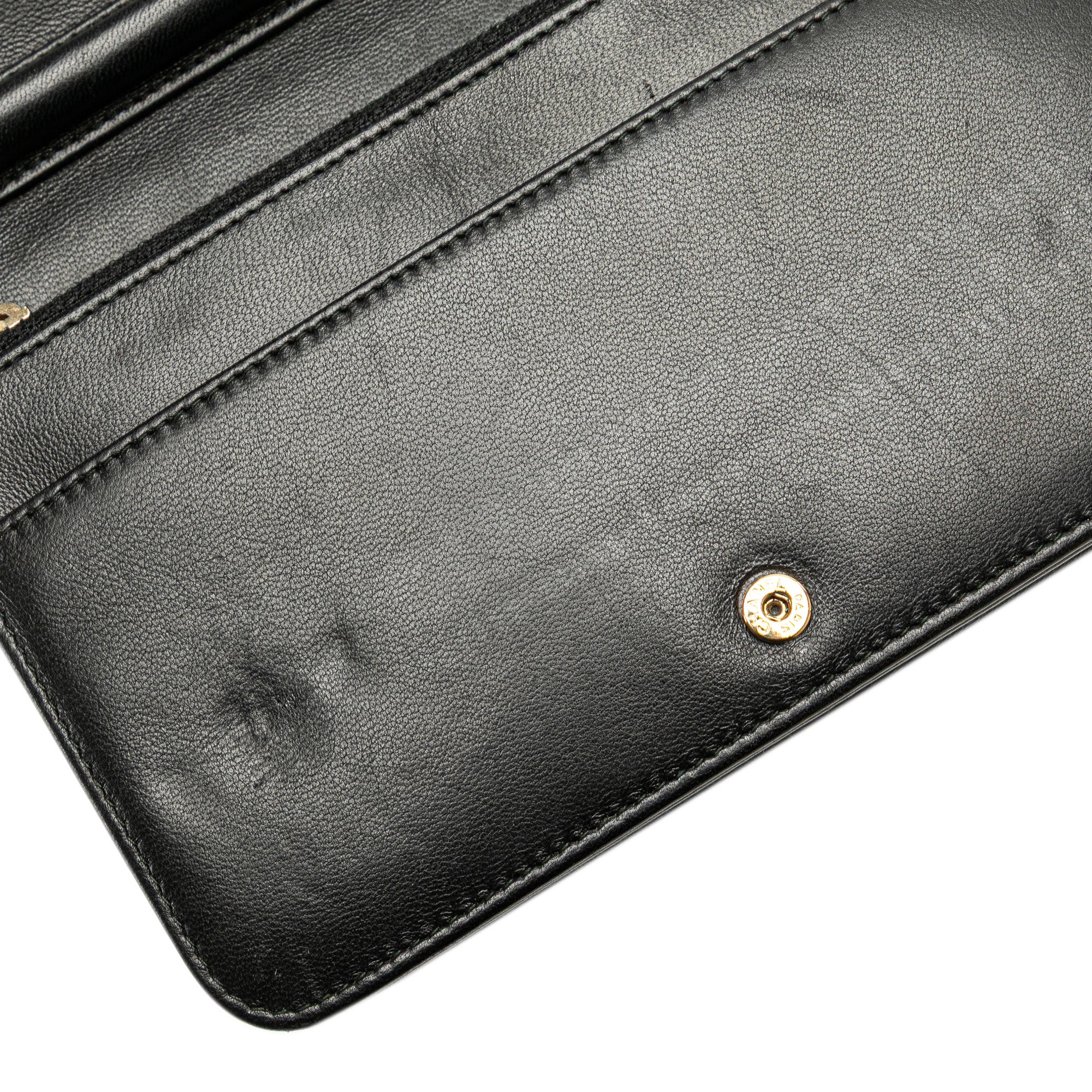 CC Studded Lambskin Wallet on Chain