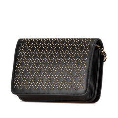 CC Studded Lambskin Wallet on Chain