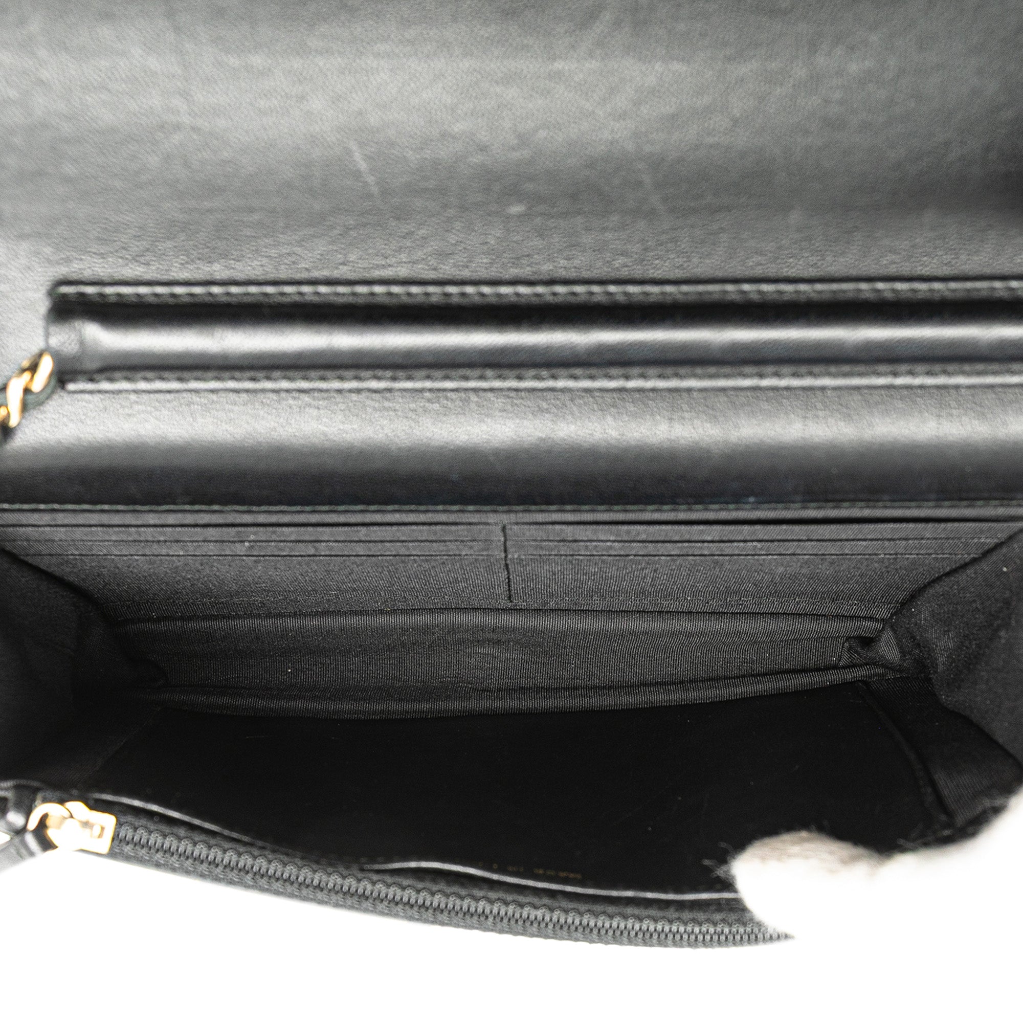 CC Studded Lambskin Wallet on Chain