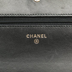 CC Studded Lambskin Wallet on Chain
