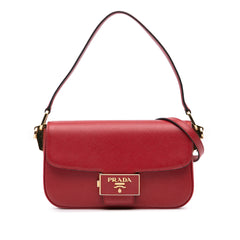 Saffiano Lux Embleme Satchel
