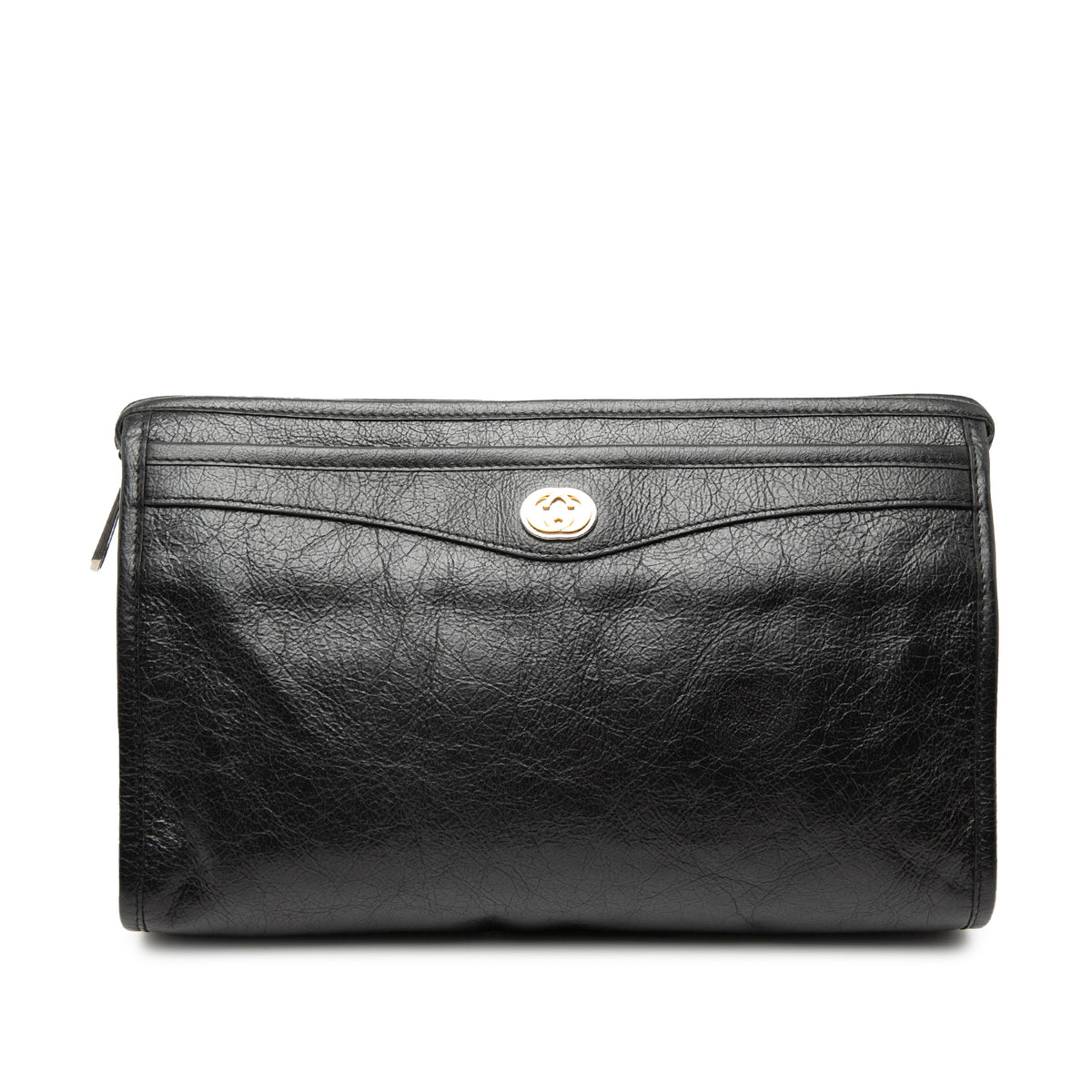 Crinkled Calfskin Interlocking G Morpheus Clutch
