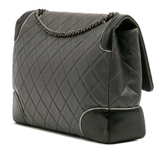 Paris Salzburg Jumbo Bicolor Quilted Lambskin Tyrolean Flap