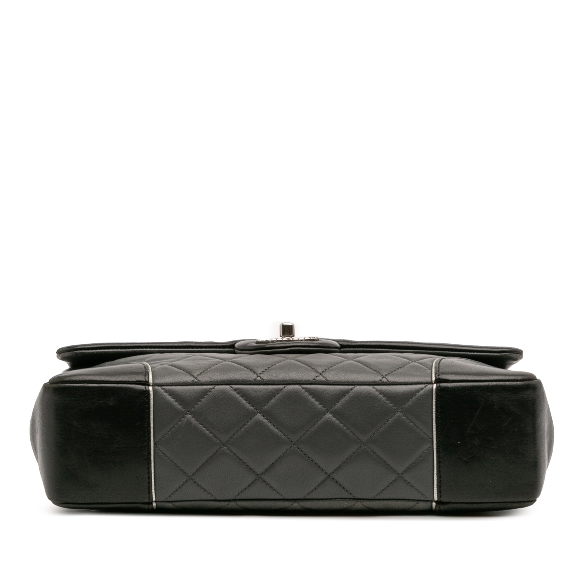 Paris Salzburg Jumbo Bicolor Quilted Lambskin Tyrolean Flap