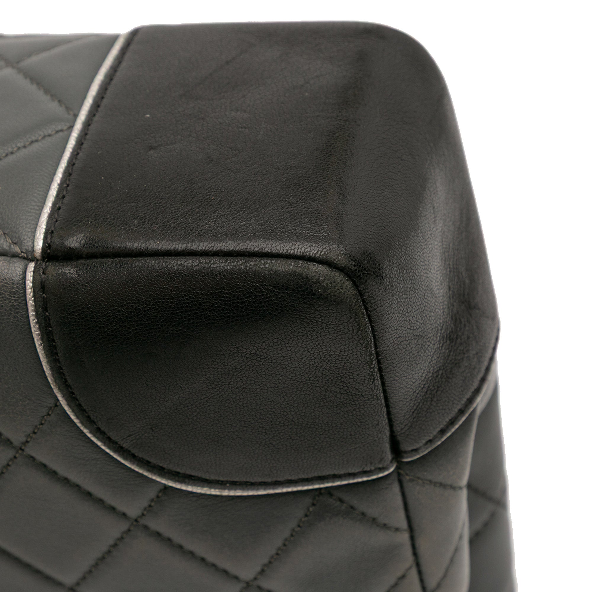 Paris Salzburg Jumbo Bicolor Quilted Lambskin Tyrolean Flap