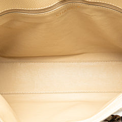 CC Quilted Caviar Bekko Chain Tote