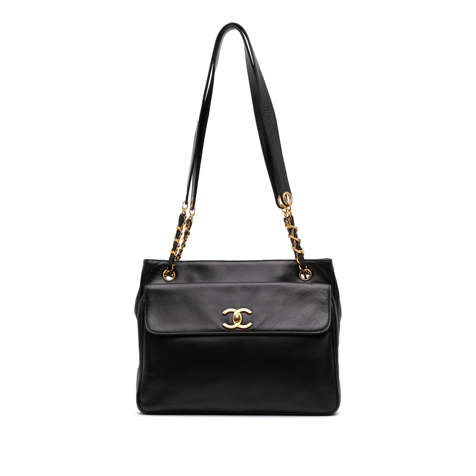 CC Lambskin Front Pocket Tote