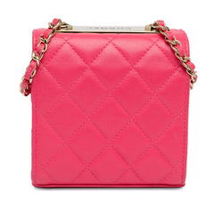 Mini Lambskin Trendy CC Clutch With Chain