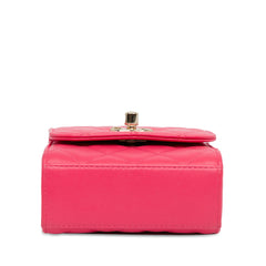 Mini Lambskin Trendy CC Clutch With Chain