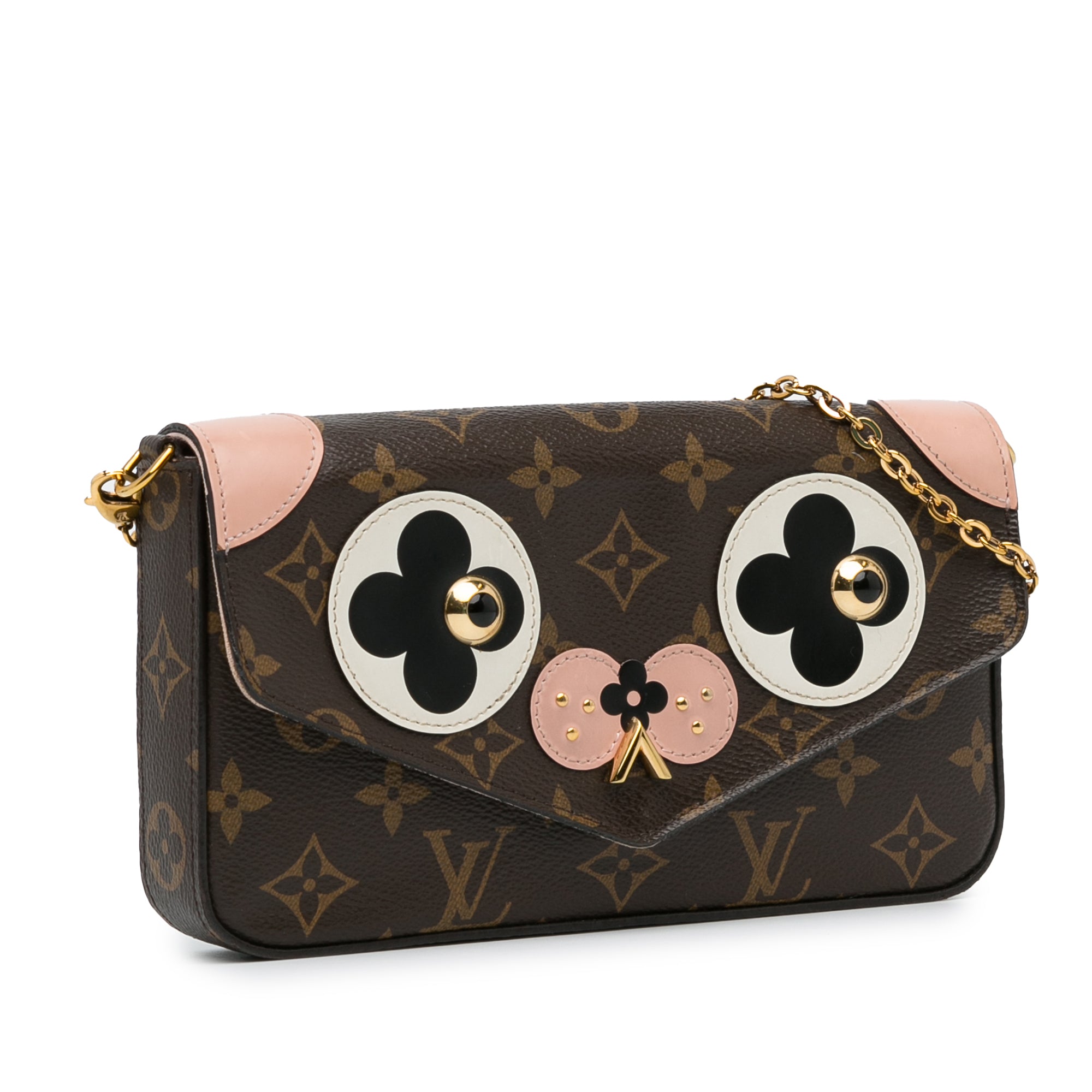 Monogram Pochette Felicie Valentine Dog_1