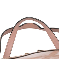 Large Microguccissima Patent Nice Dome Satchel