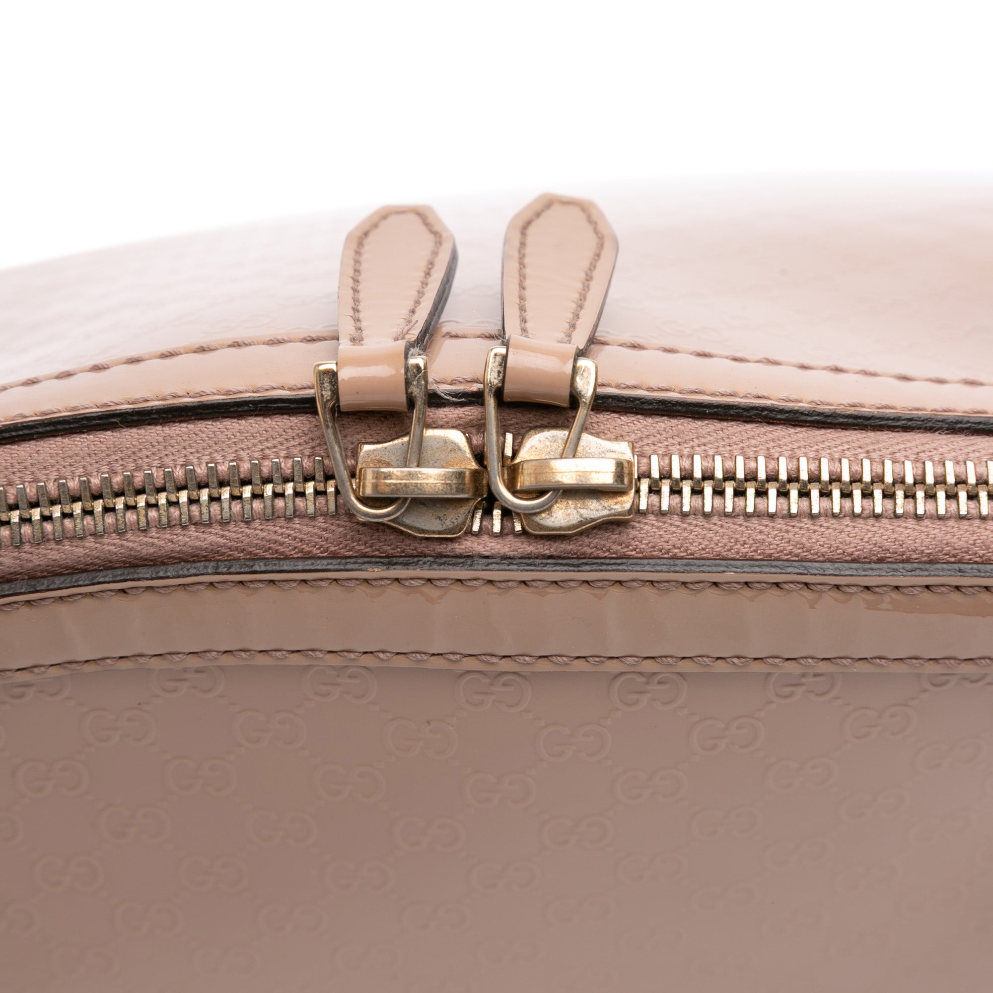 Large Microguccissima Patent Nice Dome Satchel