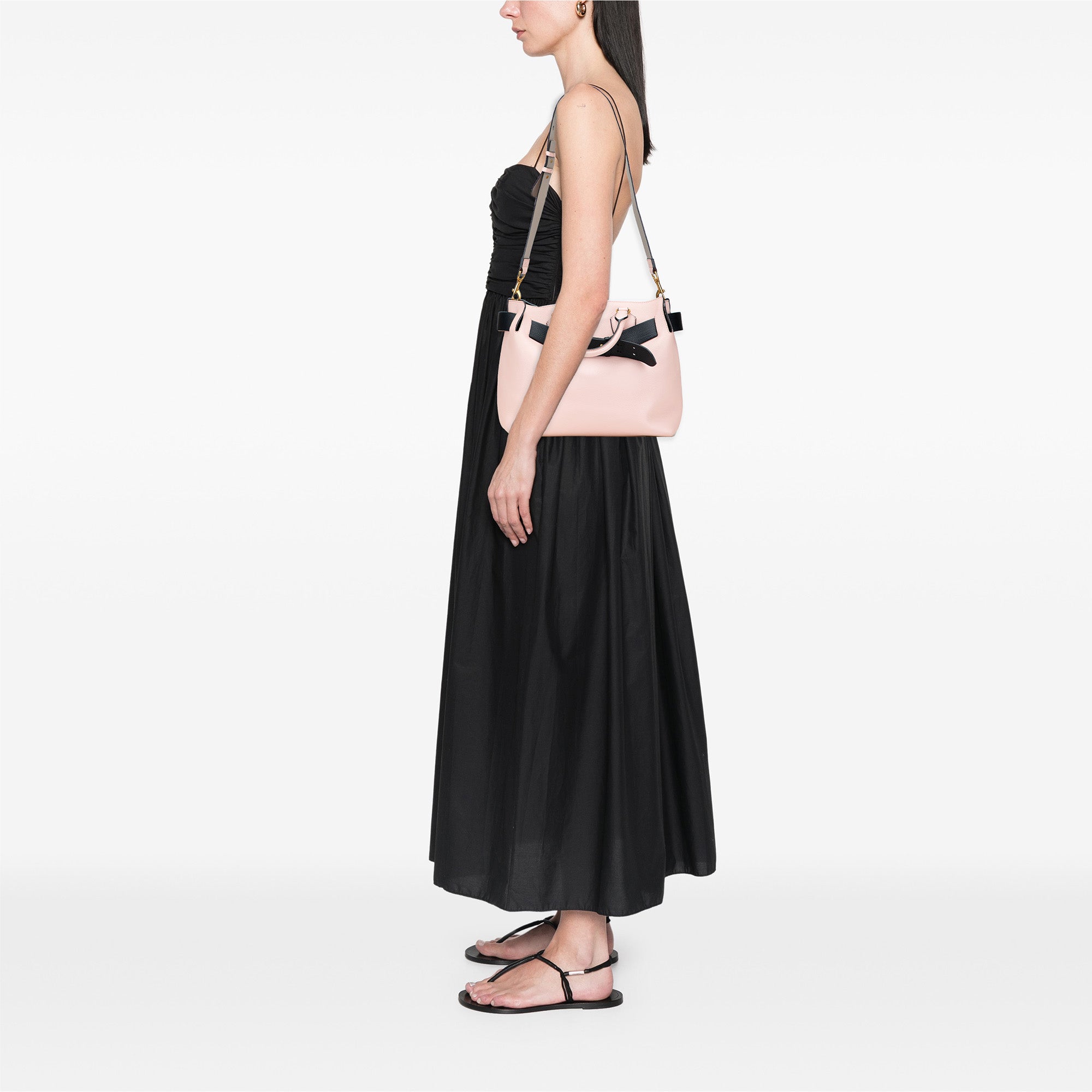 Medium Bicolor Leather Marais Belt Bag