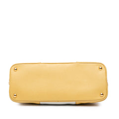 Medium Bicolor Saffiano Lux Promenade Satchel