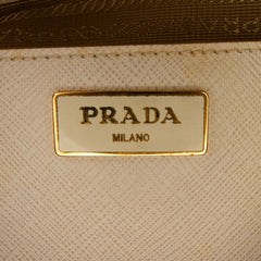 Medium Bicolor Saffiano Lux Promenade Satchel