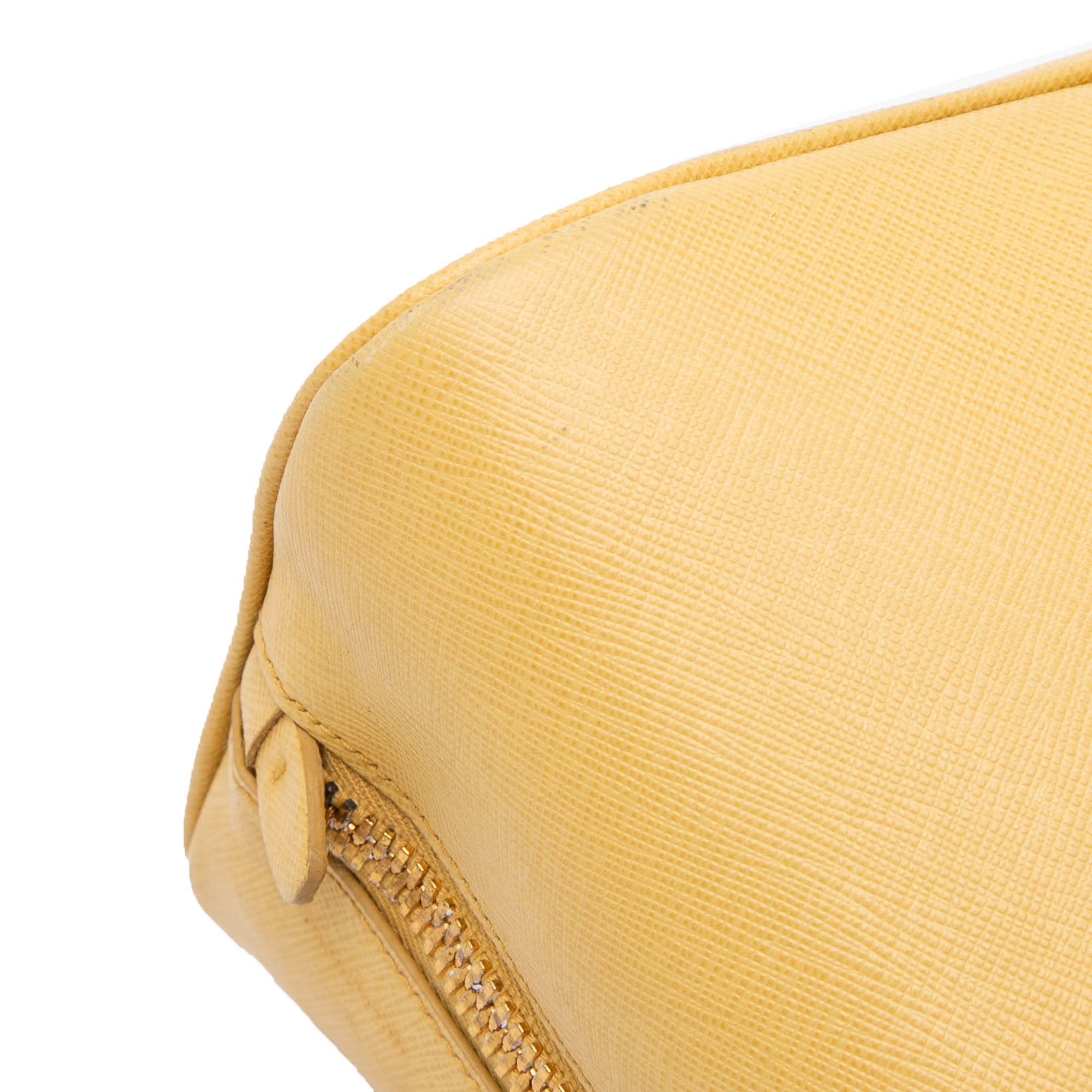 Medium Bicolor Saffiano Lux Promenade Satchel