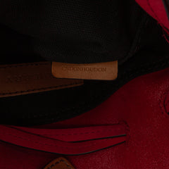 Small Mega Check Canvas and Suede Fringe Belgrove Bucket Bag