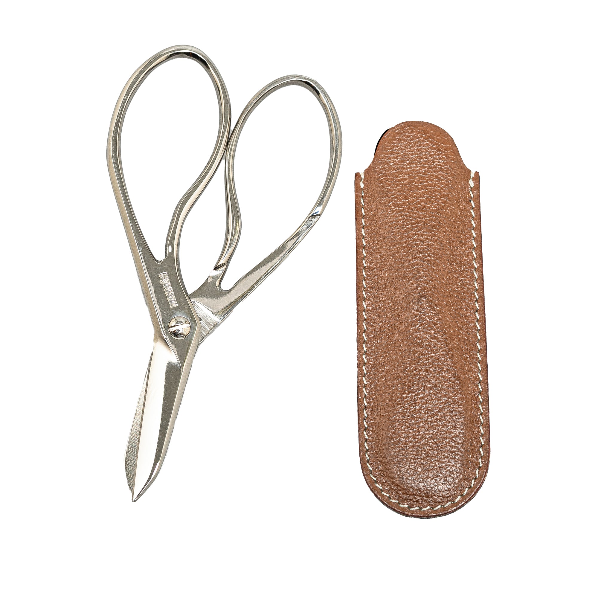 Stainless Steel Scissors with Leather Case_0