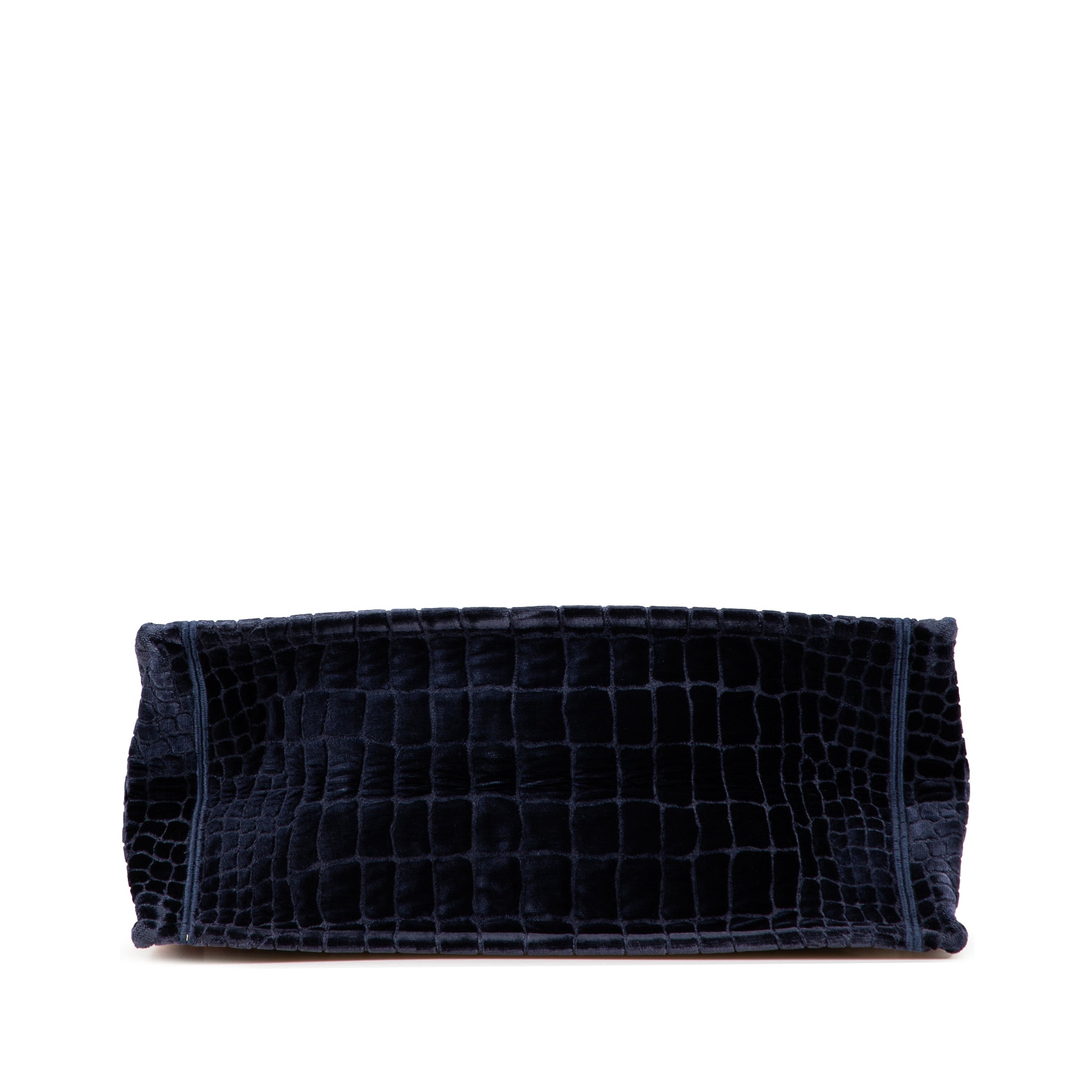 Large Velvet Embossed Book Tote