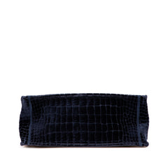 Large Velvet Embossed Book Tote