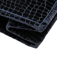 Large Velvet Embossed Book Tote
