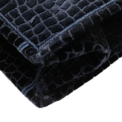 Large Velvet Embossed Book Tote