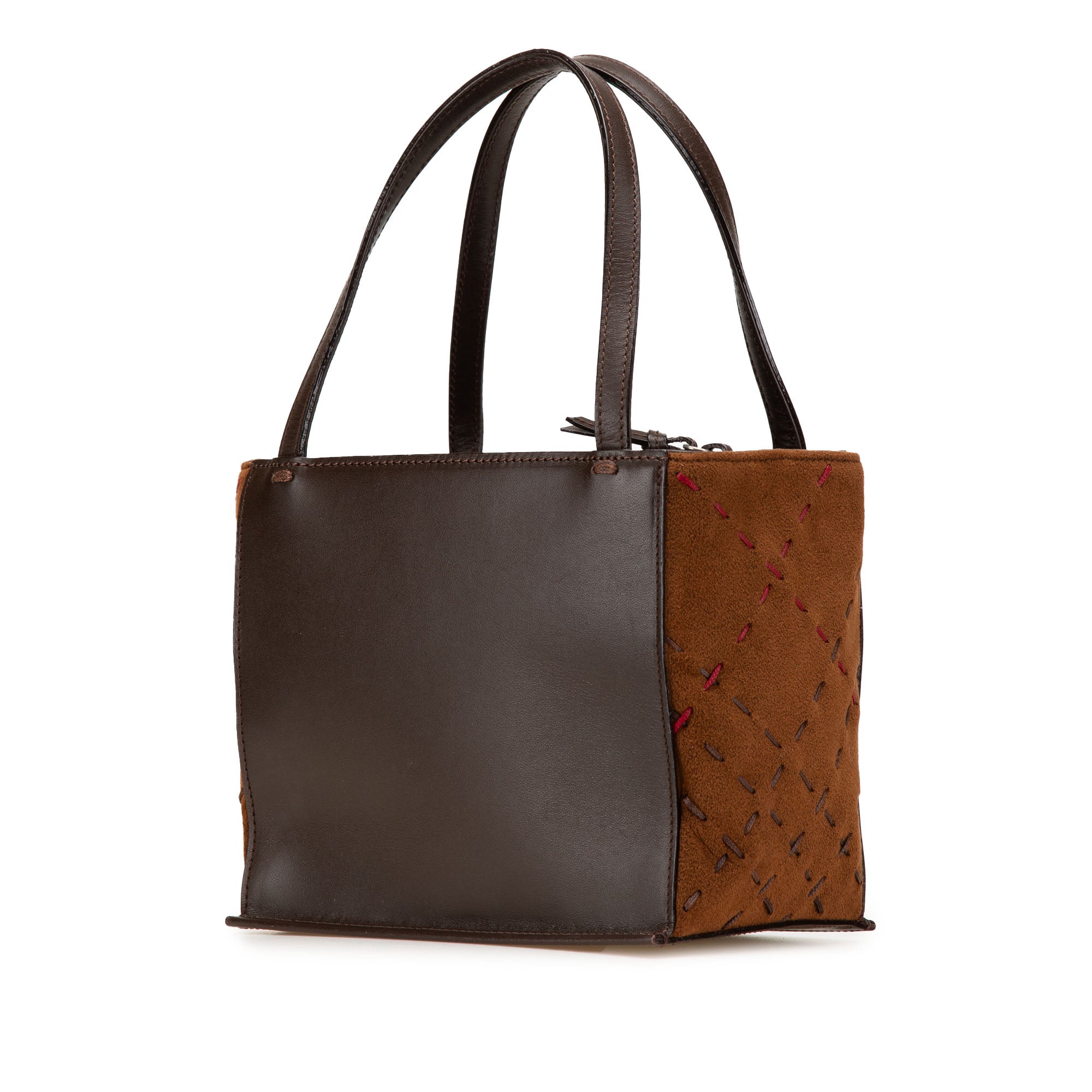Leather and Suede Handbag
