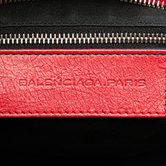 Lambskin Trimmed Canvas Motocross City Giant 12 Satchel