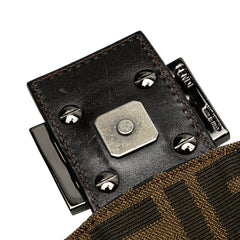 Zucca Canvas Double Flap Shoulder Bag