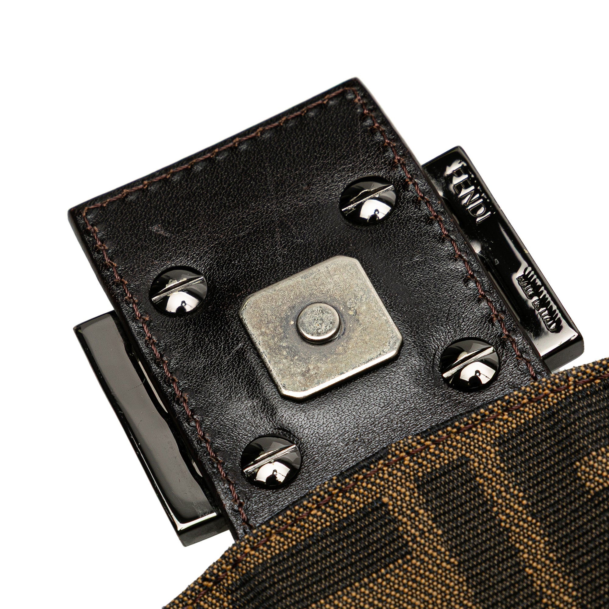 Zucca Canvas Double Flap Shoulder Bag