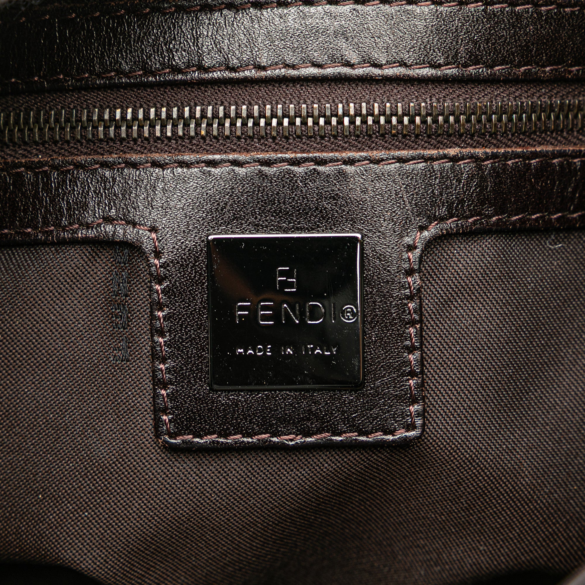 Zucca Canvas Double Flap Shoulder Bag