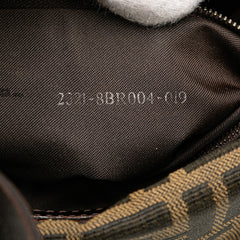 Zucca Canvas Double Flap Shoulder Bag