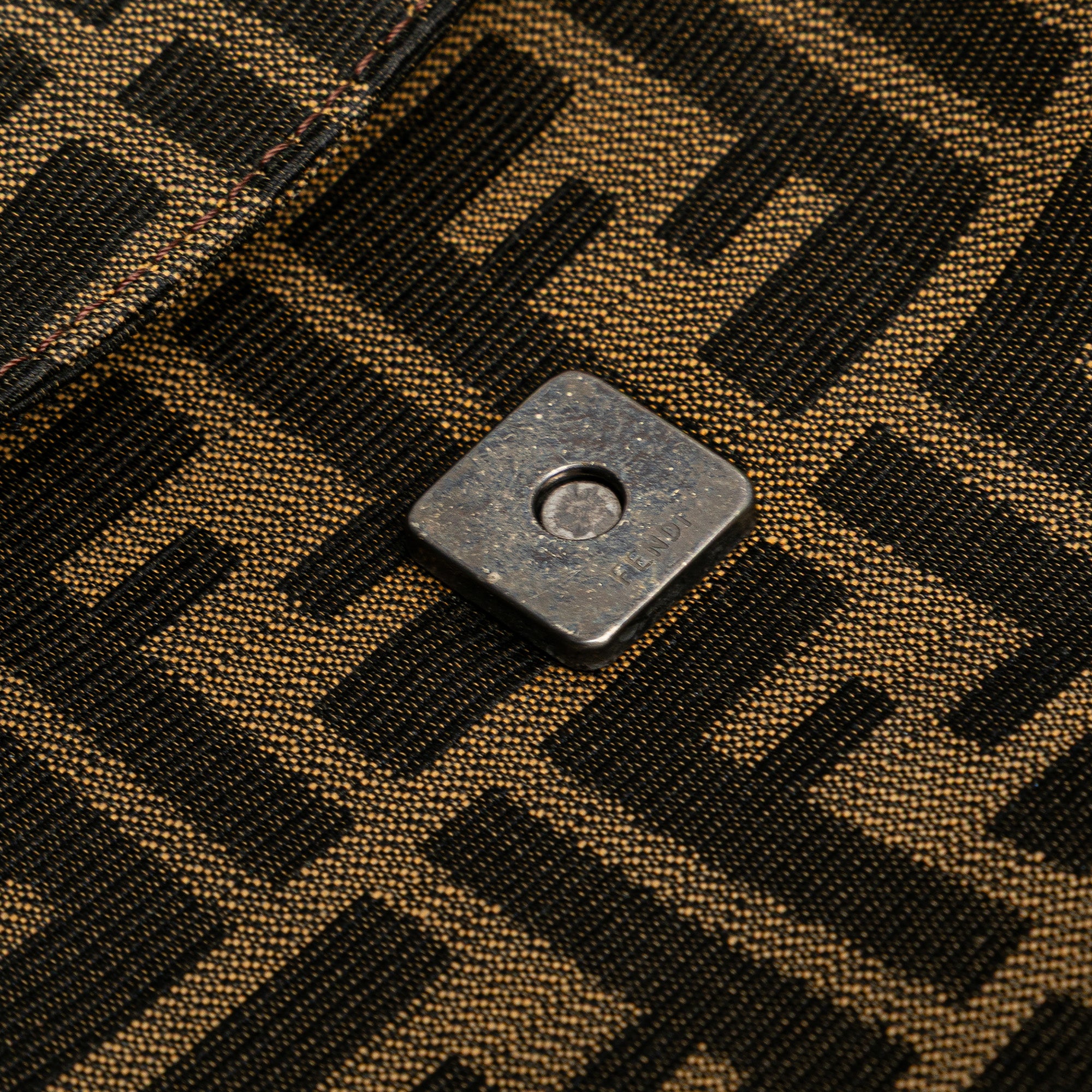 Zucca Canvas Double Flap Shoulder Bag