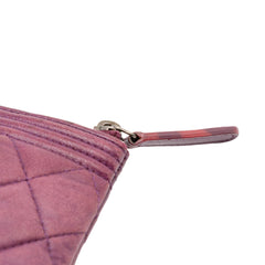 Medium Quilted Lambskin Boy O Case Clutch