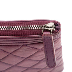 Medium Quilted Lambskin Boy O Case Clutch