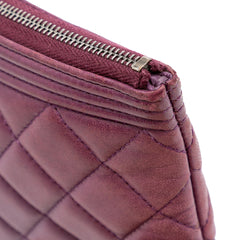 Medium Quilted Lambskin Boy O Case Clutch