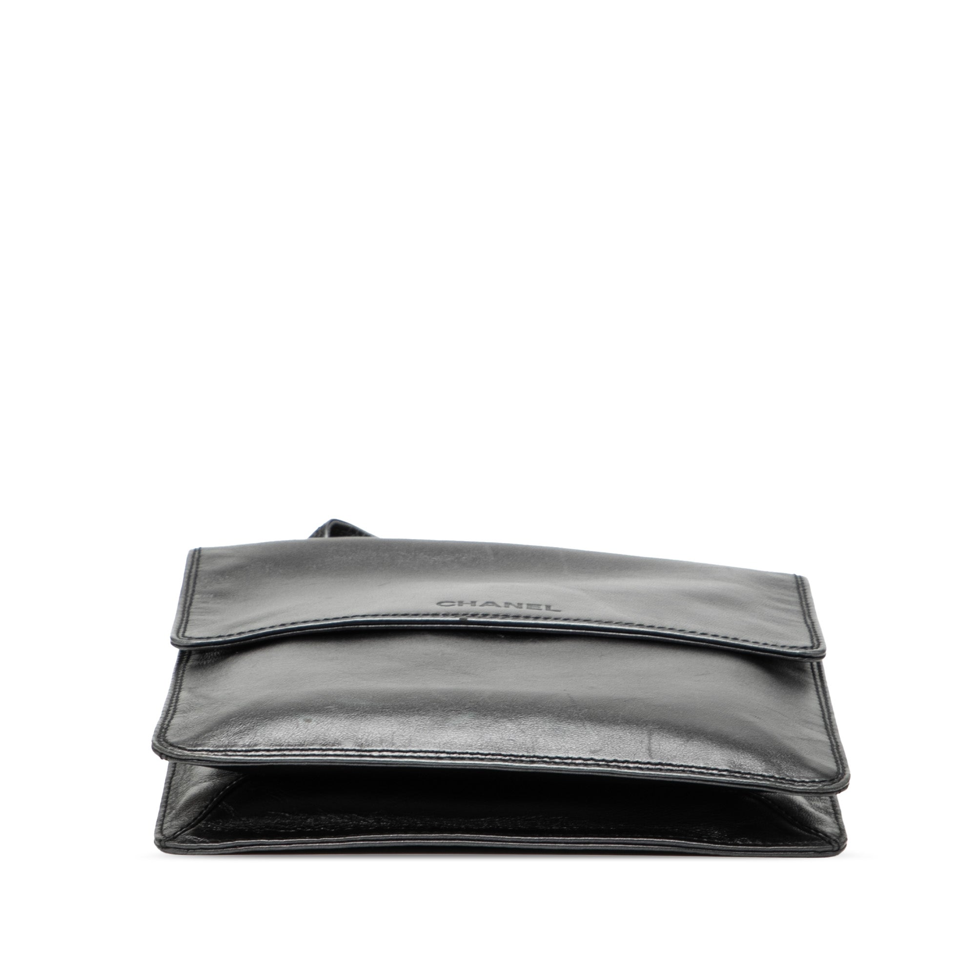 Lambskin Logo Messenger Bag