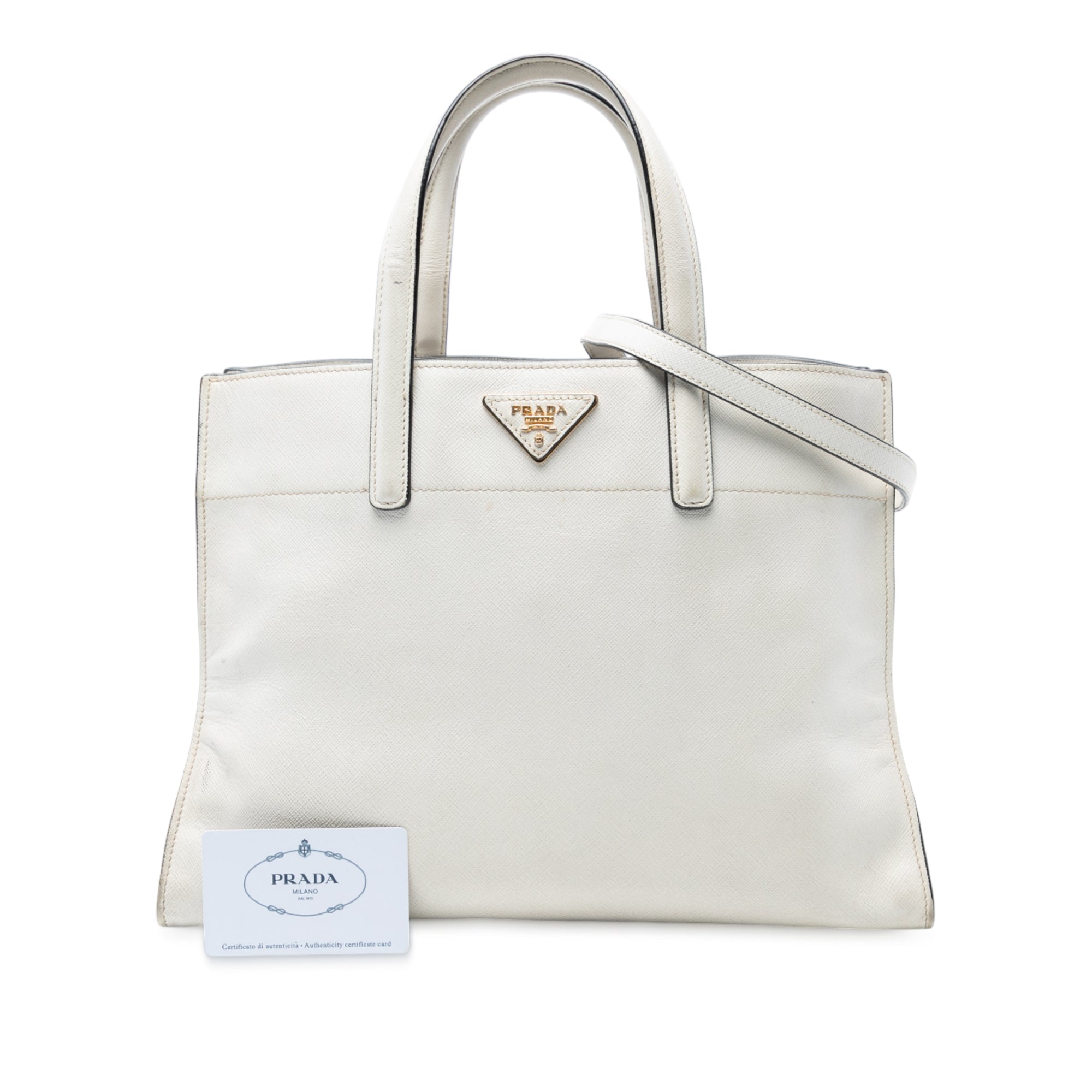 Saffiano Soft Triple Pocket Tote