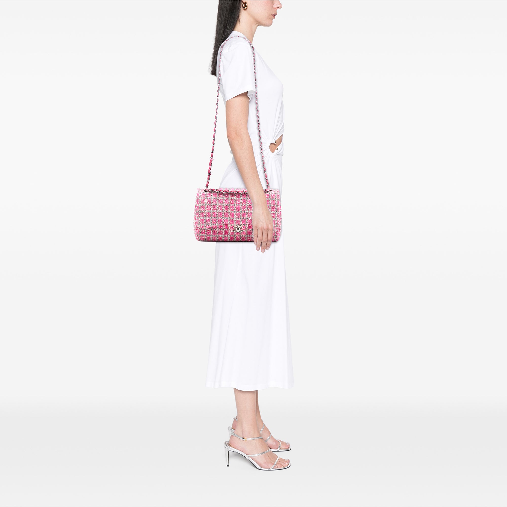 Jumbo Classic Tweed Double Flap