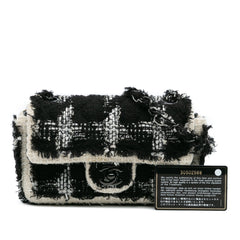 Mini Rectangular Classic Tweed Tartan Single Flap