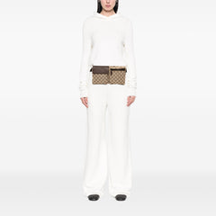 GG Canvas Double Pocket Belt Bag