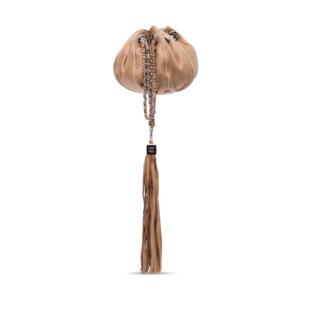 Mini Lambskin and Satin Reversible Sac Cordon
