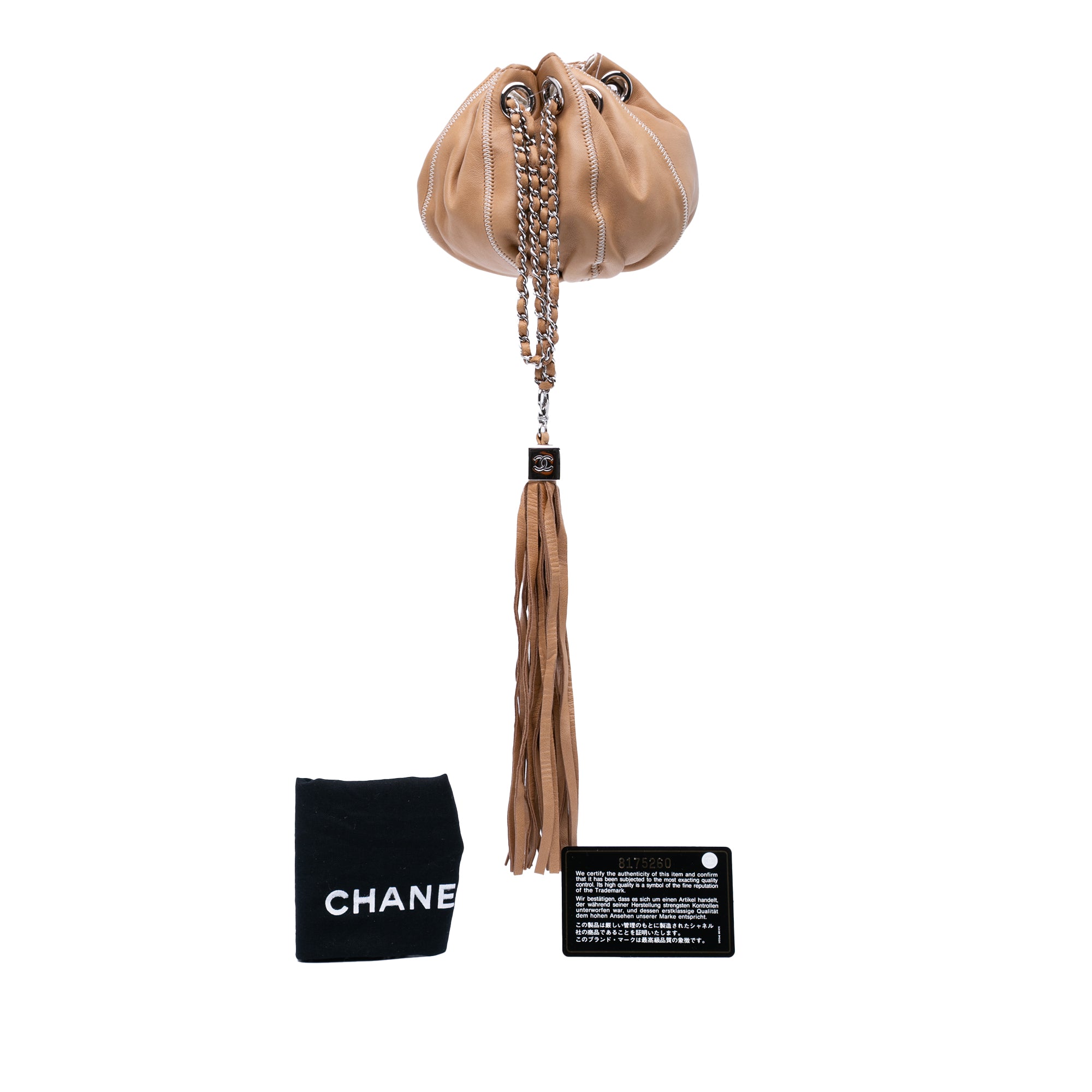 Mini Lambskin and Satin Reversible Sac Cordon