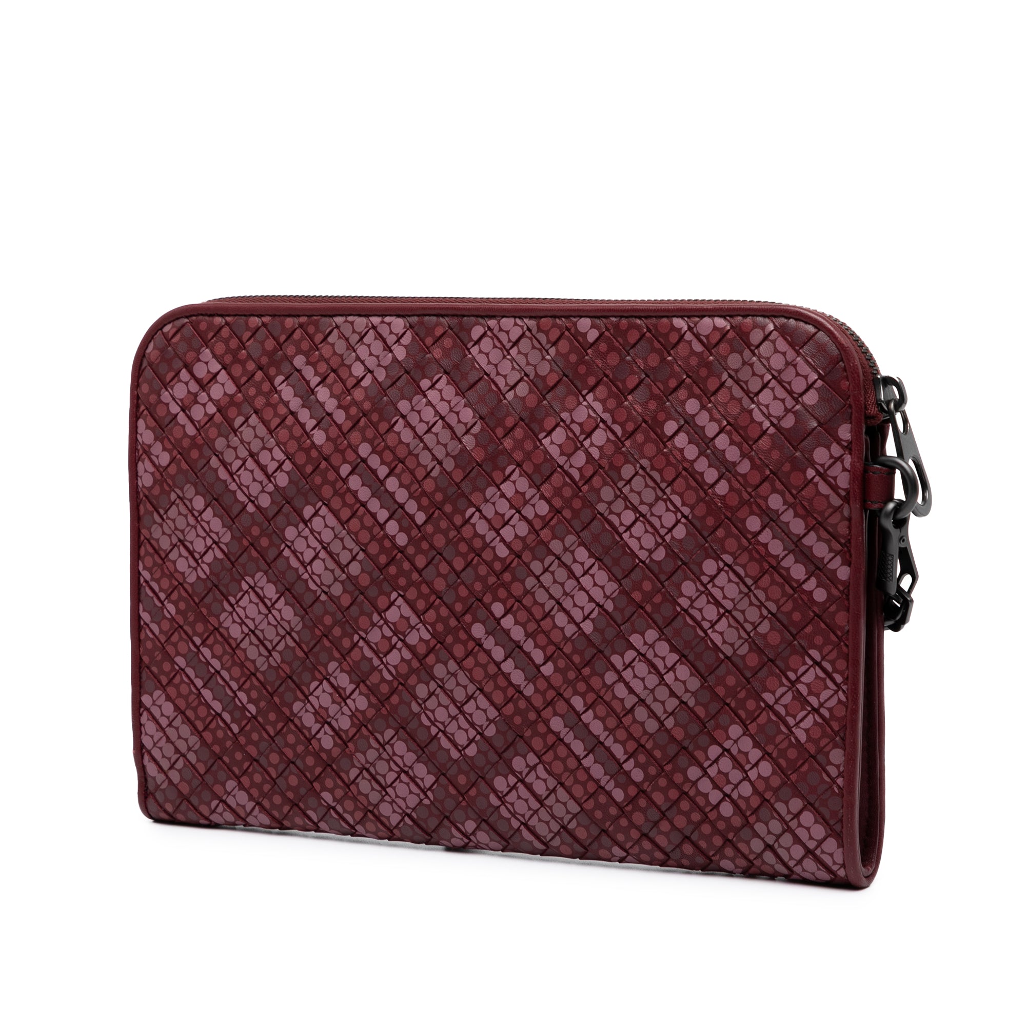 Calfskin Intrecciato Dot Document Case